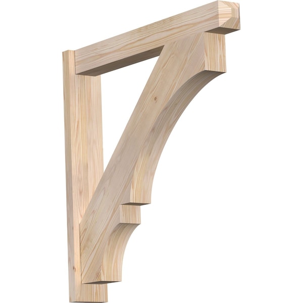 Ekena Millwork Balboa Smooth Craftsman Outlooker, Douglas Fir, 5 1/2"W x 36"D x 36"H OUT06X36X36BOA04SDF - main
